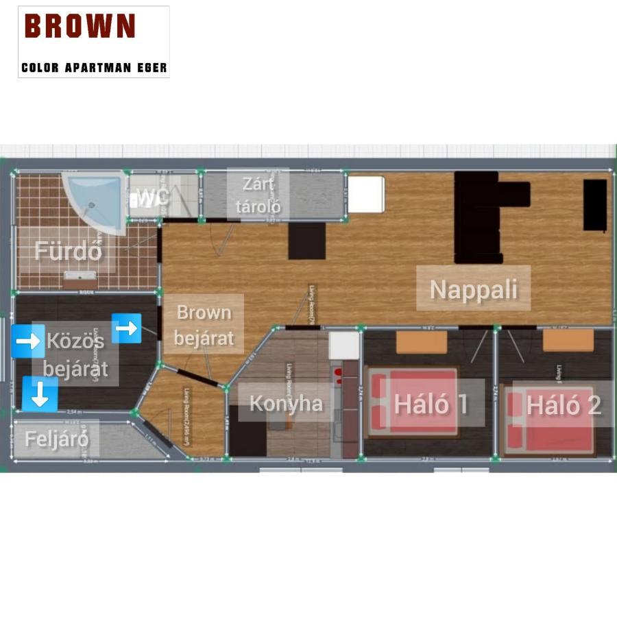 Color Apartmanok Эгер Экстерьер фото