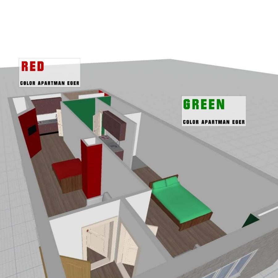 Color Apartmanok Эгер Экстерьер фото